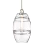 Innovations Lighting Vaz 8" Wide Mini Pendant Polished Nickel / Clear