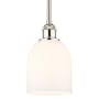 Innovations Lighting Bella 6" Wide Mini Pendant Polished Nickel / Glossy White