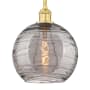Innovations Lighting Athens Deco Swirl 10" Wide Mini Pendant Satin Gold