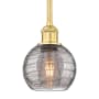 Innovations Lighting Athens Deco Swirl 6" Wide Mini Pendant Satin Gold