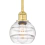 Innovations Lighting Rochester 6" Wide Mini Pendant Satin Gold / Clear
