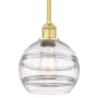 Innovations Lighting Rochester 8" Wide Mini Pendant Satin Gold / Clear