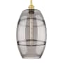 Innovations Lighting Vaz 10" Wide Mini Pendant Satin Gold / Light Smoke