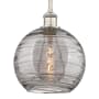 Innovations Lighting Athens Deco Swirl 10" Wide Mini Pendant Brushed Satin Nickel