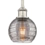 Innovations Lighting Athens Deco Swirl 6" Wide Mini Pendant Brushed Satin Nickel