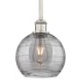 Innovations Lighting Athens Deco Swirl 8" Wide Mini Pendant Brushed Satin Nickel