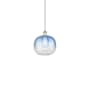 Innovations Lighting Brookhaven Sphere 11" Wide Mini Pendant Brushed Satin Nickel / Sapphire Blue