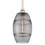Innovations Lighting Vaz 8" Wide Mini Pendant Brushed Satin Nickel / Light Smoke