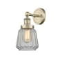 Innovations Lighting Chatham 10" Tall Wall Sconce Antique Brass / Clear