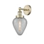 Innovations Lighting Geneseo 12" Tall Wall Sconce Antique Brass / Clear Crackle