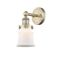 Innovations Lighting Canton 11" Tall Wall Sconce Antique Brass / Matte White