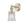 Innovations Lighting Canton 11" Tall Wall Sconce Antique Brass / Seedy