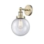 Innovations Lighting Beacon 10" Tall Wall Sconce Antique Brass / Seedy
