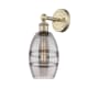Innovations Lighting Vaz 10" Tall Bathroom Sconce Antique Brass / Light Smoke