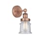 Innovations Lighting Canton 11" Tall Wall Sconce Antique Copper / Seedy