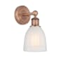 Innovations Lighting Brookfield 12" Tall Wall Sconce Antique Copper / White