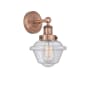 Innovations Lighting Oxford 10" Tall Wall Sconce Antique Copper / Seedy