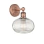Innovations Lighting Ithaca 11" Tall Bathroom Sconce Antique Copper
