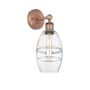 Innovations Lighting Vaz 10" Tall Bathroom Sconce Antique Copper / Clear