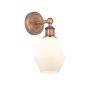 Innovations Lighting Cindyrella 12" Tall Wall Sconce Antique Copper / Cased Matte White