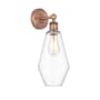 Innovations Lighting Cindyrella 17" Tall Wall Sconce Antique Copper / Clear