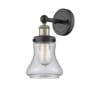 Innovations Lighting Bellmont 10" Tall Wall Sconce Black Antique Brass / Seedy