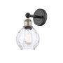 Innovations Lighting Waverly 11" Tall Wall Sconce Black Antique Brass / Clear