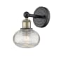 Innovations Lighting Ithaca 9" Tall Bathroom Sconce Black Antique Brass