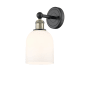 Innovations Lighting Bella 12" Tall Bathroom Sconce Black Antique Brass / Glossy White
