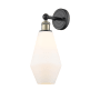 Innovations Lighting Cindyrella 17" Tall Wall Sconce Black Antique Brass / Cased Matte White