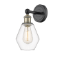 Innovations Lighting Cindyrella 12" Tall Wall Sconce Black Antique Brass / Clear