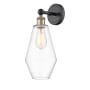 Innovations Lighting Cindyrella 17" Tall Wall Sconce Black Antique Brass / Clear