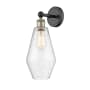 Innovations Lighting Cindyrella 17" Tall Wall Sconce Black Antique Brass / Seedy
