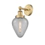 Innovations Lighting Geneseo 12" Tall Wall Sconce Brushed Brass / Clear Crackle