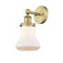 Innovations Lighting Bellmont 10" Tall Wall Sconce Brushed Brass / Matte White