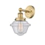 Innovations Lighting Oxford 10" Tall Wall Sconce Brushed Brass / Seedy