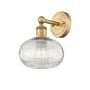 Innovations Lighting Ithaca 11" Tall Bathroom Sconce Brushed Brass