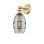 Innovations Lighting Vaz 10" Tall Bathroom Sconce Brushed Brass / Light Smoke