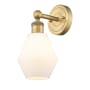 Innovations Lighting Cindyrella 12" Tall Wall Sconce Brushed Brass / Cased Matte White