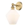 Innovations Lighting Cindyrella 14" Tall Wall Sconce Brushed Brass / Cased Matte White