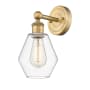 Innovations Lighting Cindyrella 12" Tall Wall Sconce Brushed Brass / Clear