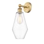 Innovations Lighting Cindyrella 17" Tall Wall Sconce Brushed Brass / Clear