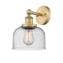Innovations Lighting Bell 10" Tall Wall Sconce Brushed Brass / Seedy
