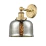 Innovations Lighting Bell 10" Tall Wall Sconce Brushed Brass / Silver Plated Mercury