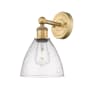 Innovations Lighting Bristol Glass 12" Tall Wall Sconce Brushed Brass / Seedy