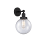 Innovations Lighting Beacon 10" Tall Wall Sconce Matte Black / Seedy