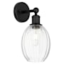 Innovations Lighting Preston 13" Tall Wall Sconce Matte Black / Clear