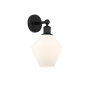Innovations Lighting Cindyrella 14" Tall Wall Sconce Matte Black / Cased Matte White