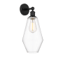 Innovations Lighting Cindyrella 17" Tall Wall Sconce Matte Black / Clear