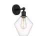 Innovations Lighting Cindyrella 14" Tall Wall Sconce Matte Black / Clear